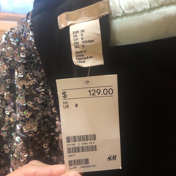 New With Tags Sequined Dress Sz 4-6 - Picture 4 of 6